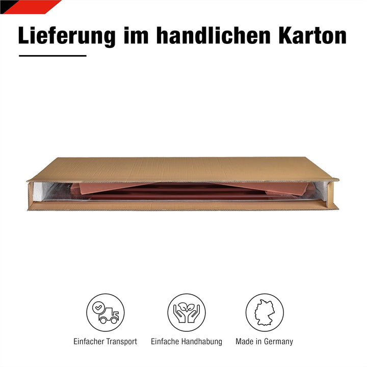 SMART Cover Set H12 Plus, 12 x Trapez-Abdeckblech 125 x 45 cm 6,75 m² inkl. Schrauben (Rot), Rot
