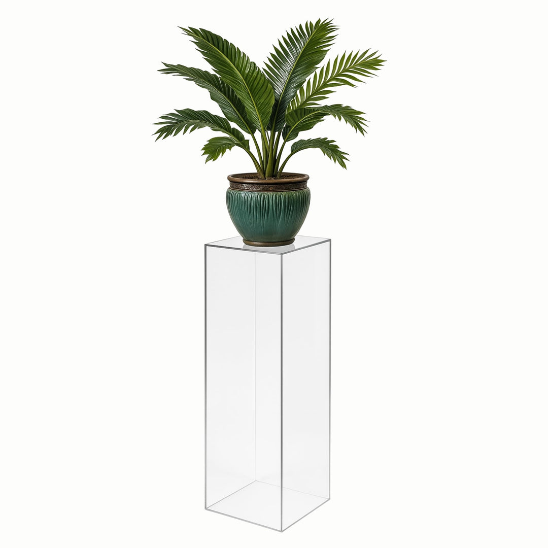 StarK® Blumenständer,Premium Acrylglas Dekosäule belastbar bis 30kg,Blumensäule,Pflanzenständer,Pode