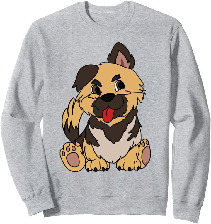 Süsser Schäferhund Welpe Hund Deutscher Schäferhund Sweatshirt