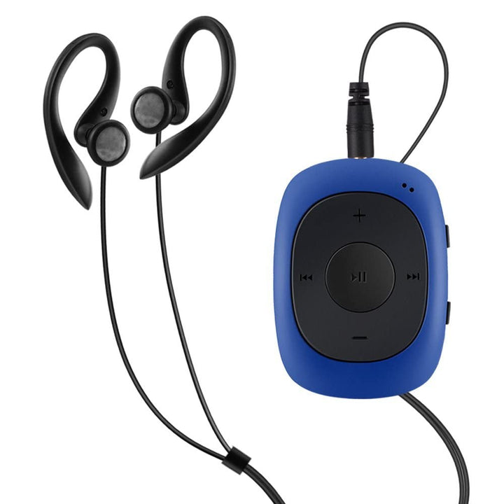 AGPTEK Mini Clip 64GB MP3 Player mit Bügel-Kopfhörer und Silikon Hülle, Leichter Sport Musik Player