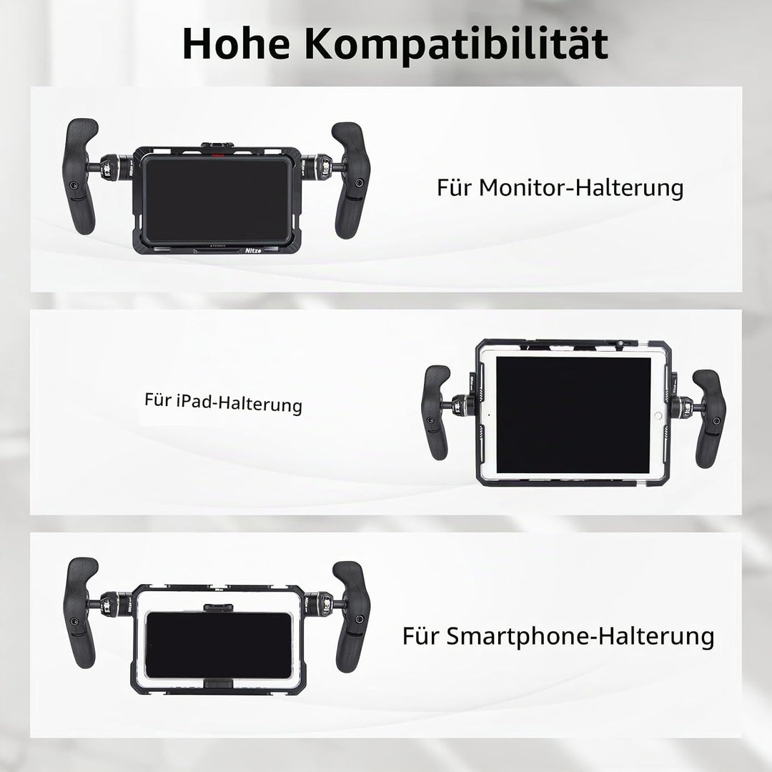 Nitze Side Handle ARRI Rosette,Seitengriff-Kit mit ARRI-Rosette, linker Seitengriff, rechter Seiteng