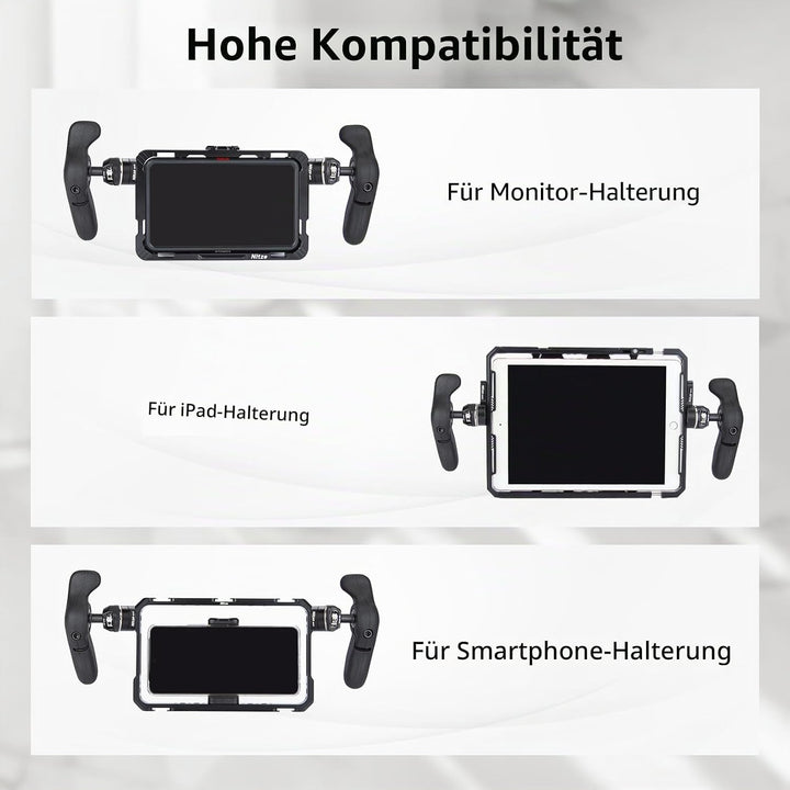Nitze Side Handle ARRI Rosette,Seitengriff-Kit mit ARRI-Rosette, linker Seitengriff, rechter Seiteng