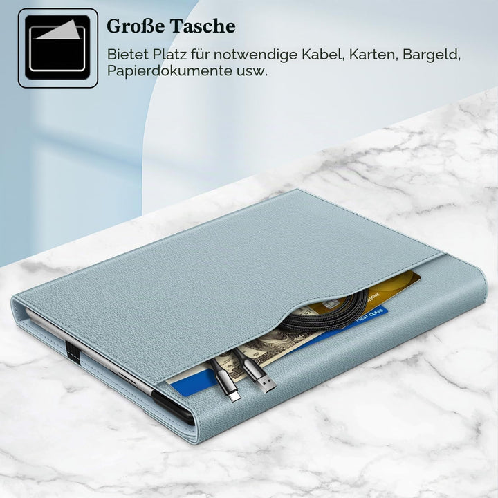 Fintie Hülle für Microsoft Surface Pro 9 13 Zoll (2022) - Multi-Sichtwinkel Hochwertigem Kunstleder