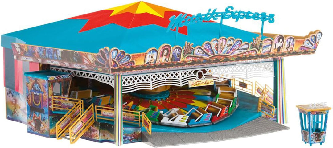 FALLER Karussell Musik Express Modellbausatz mit 281 Einzelteilen 208 x 199 x 93 mm I Modelleisenbah
