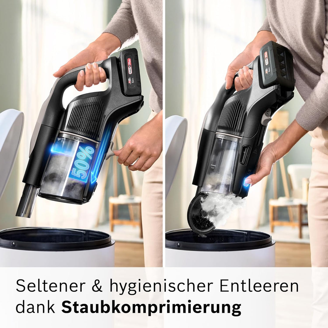 Bosch Akku-Staubsauger Unlimited 10 BKS1051GQC, kabellos, MicroClean Technology, TFT-Display, Staubk