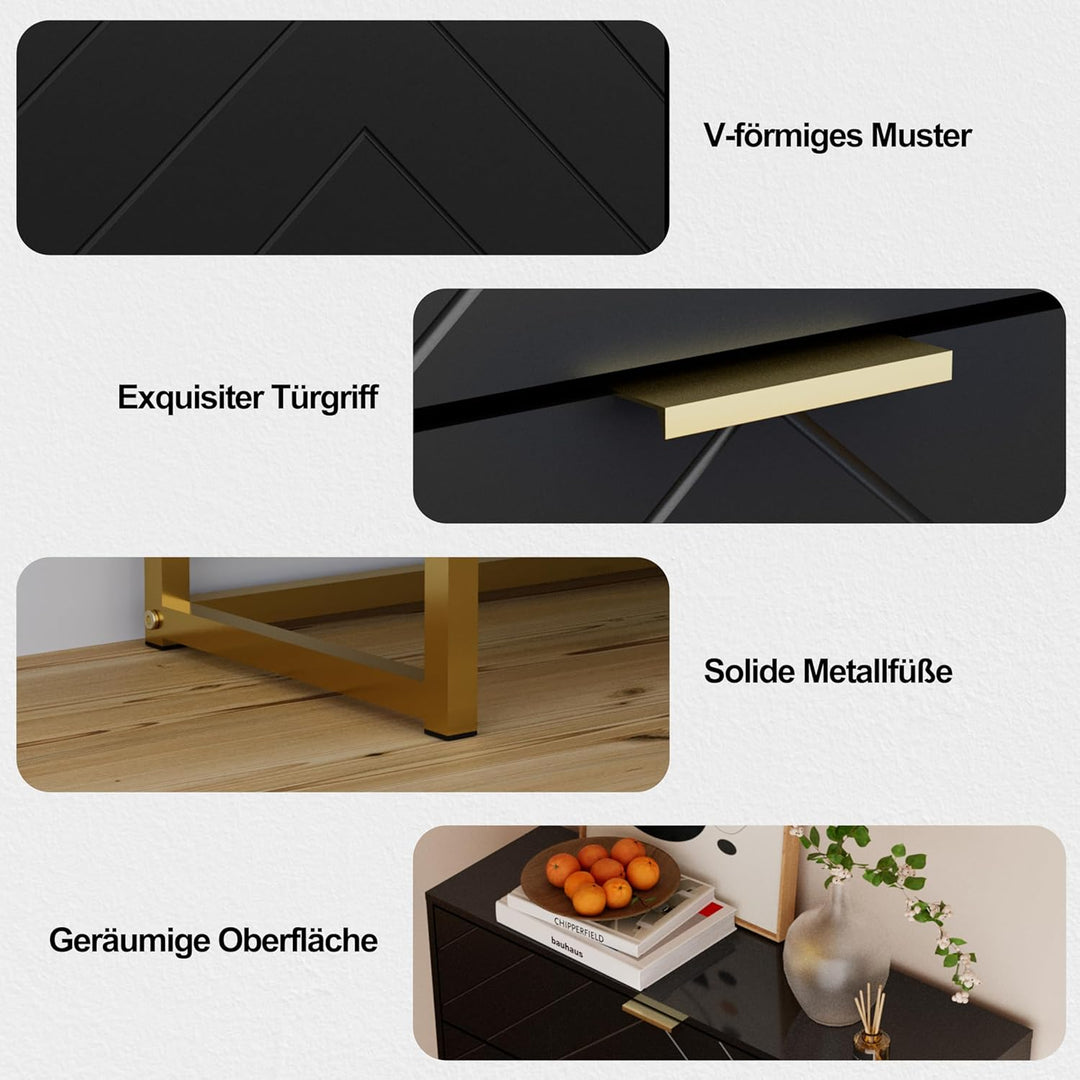 UEV Schuhschrank mit 2 Klappen und 1 Schublade Schuhablage Schuhkommode Schuhregal Schuhkipper Platz