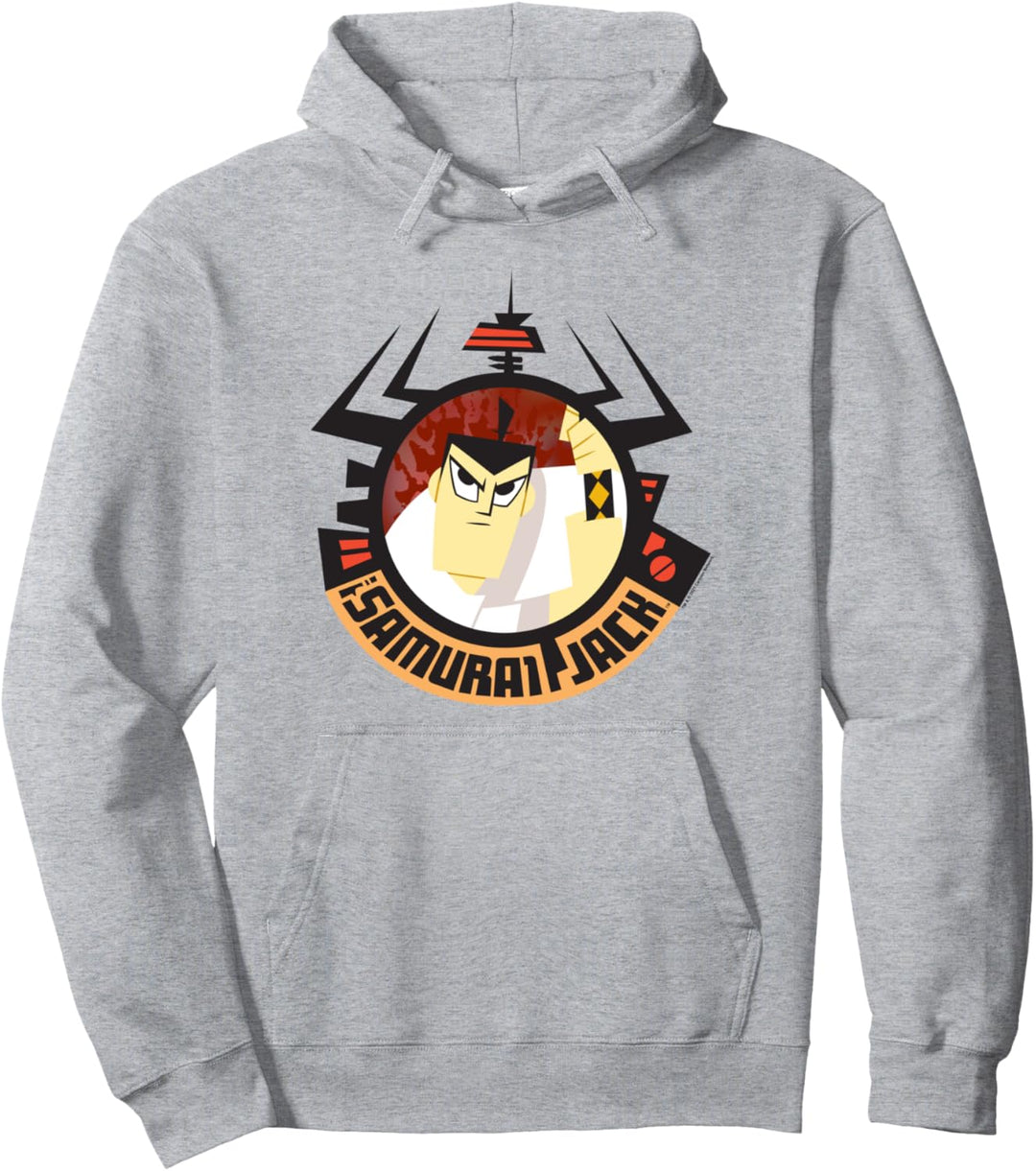 Samurai Jack Samurai Jack Round Frame Pullover Hoodie