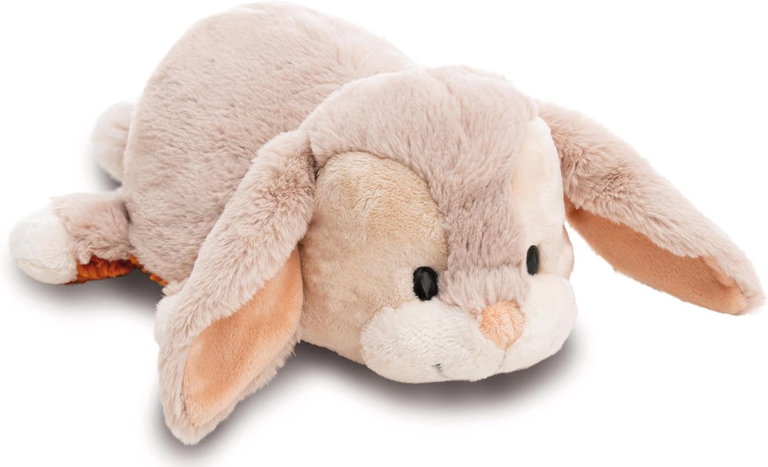 Kuscheltier Hase & Fuchs 25cm mit Wendefunktion 2in1 - orange - Stofftier aus weichem Plüsch, niedli
