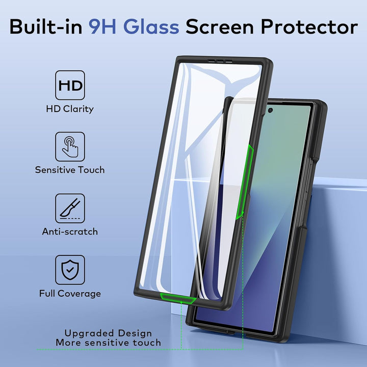 für Samsung Galaxy Z Fold 7 Hülle [Kompatibel mit MagSafe] mit Displayschutzfolie & Scharnier Schutz