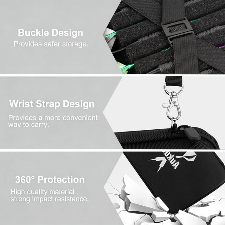 JAWAI Dartpfeile Tasche, Dart Tasche für 12 Darts, Dartpfeile Tasche, Dart Zubehör 12 Darts Aufbewah