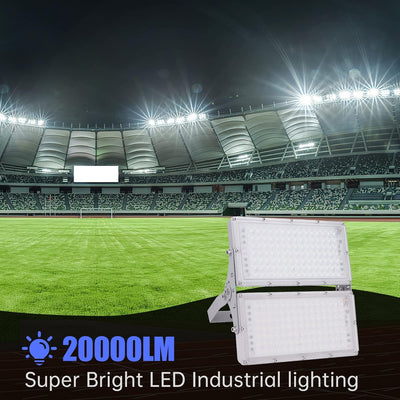 Bellanny LED Strahler 200W 20000LM Superhell LED Fluter, 6500K Kaltweiss LED Flutlicht - IP65 Wasser