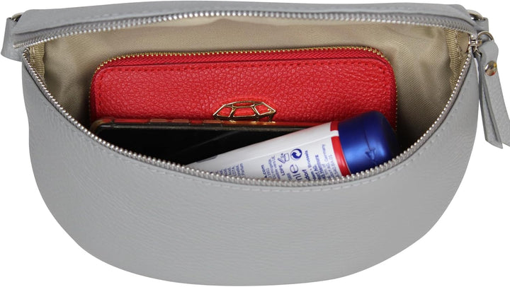 AmbraModa GLX1 - Damen Herren Unisex kleine Hüfttasche Gürteltasche Bauchtasche Umhängetasche aus Ec