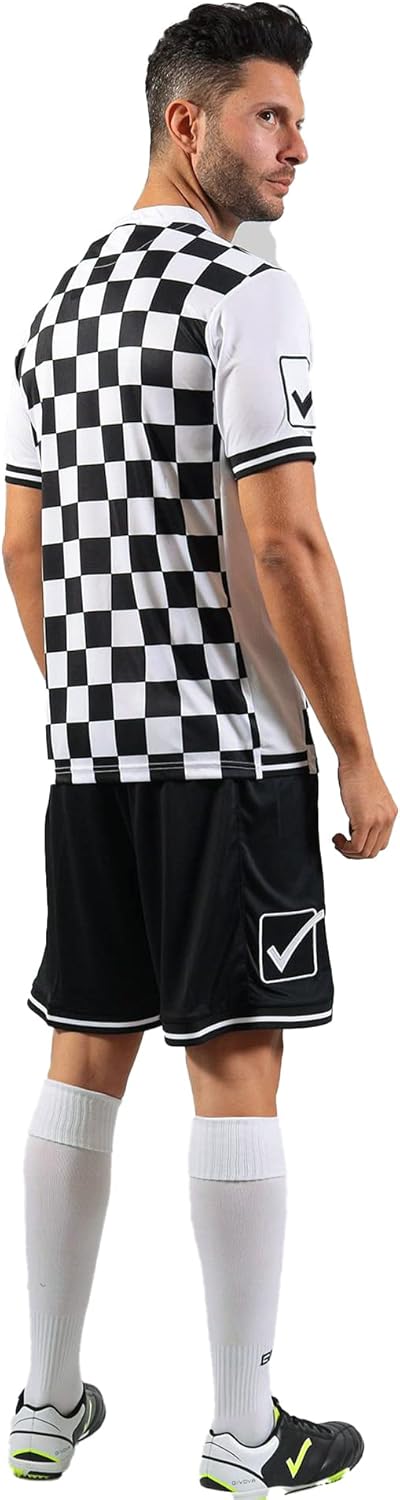 Givova Competition, Kit Fussball Unisex – Erwachsene XL schwarz/weib, XL schwarz/weib
