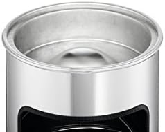 Durable Papierkorb Safe mit Ascher und Flammenlöschkopf, rund, silber, 333223, Silber