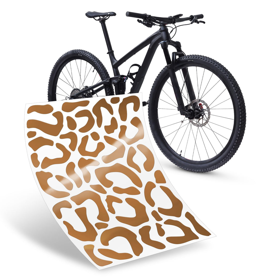 Riesel Design ® Fahrrad Aufkleber Set, 20 x 15 cm, Sticker Kit für Rahmen und Helme, Witterungsbestä