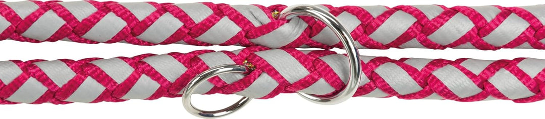 TRIXIE Hundeleine Cavo V-Leine L–XL, 2,00 m ø 18 mm in fuchsia - verstellbare Leine mit reflektieren