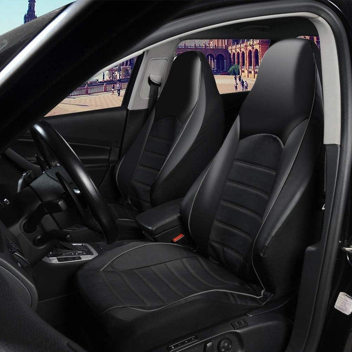 TOYOUN Klassisch Autositzbezüge Vordersitze Highback Sitzbezüge Auto Vordersitze 2er Universal Schon