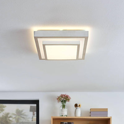 Lindby LED Deckenleuchte 'Mirco' (Modern) in Alu aus Metall u.a. für Wohnzimmer & Esszimmer (1 flamm