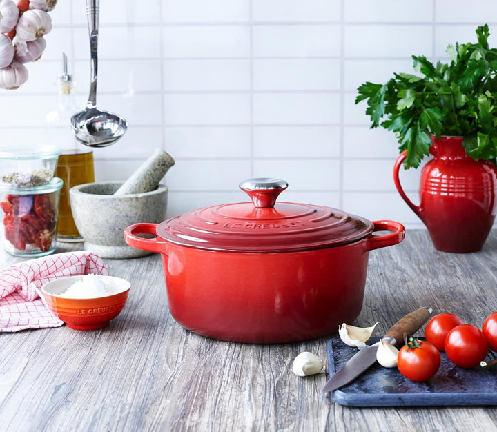 Le Creuset Signature Gusseisen-Bräter mit Deckel, Ø 34 cm, Rund, Für alle Herdarten und Induktion ge