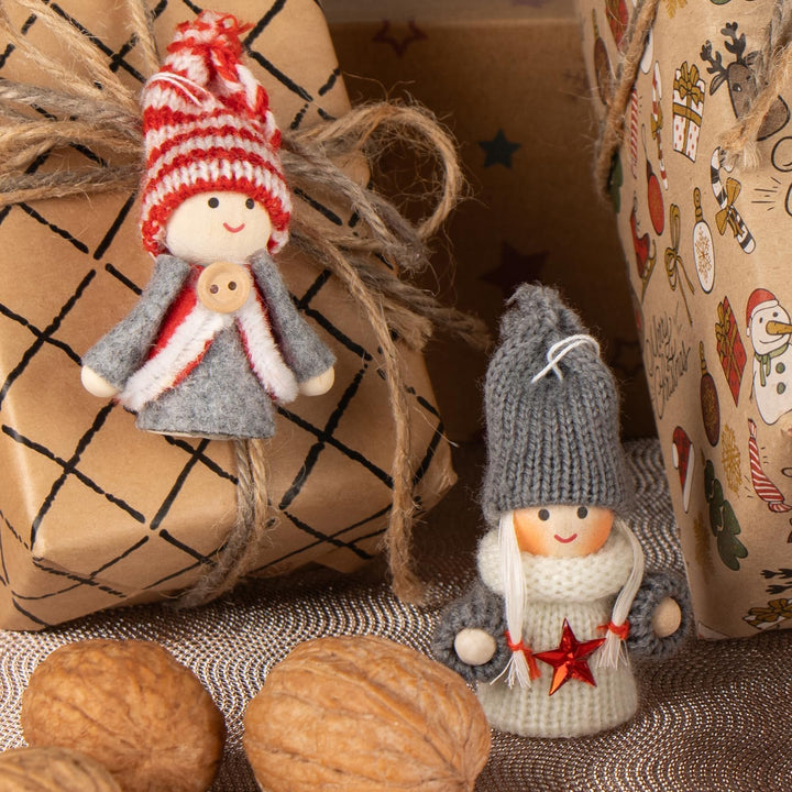 com-four® 12x Premium Weihnachtsbaum-Anhänger Engel - Christbaumschmuck - Feen-Figuren als Geschenka