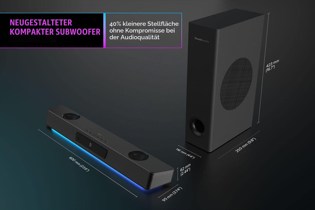 CREATIVE Sound Blaster Katana V2X, 2.1 Soundbar, HDMI ARC, USB Audio, SXFI, Optical-In