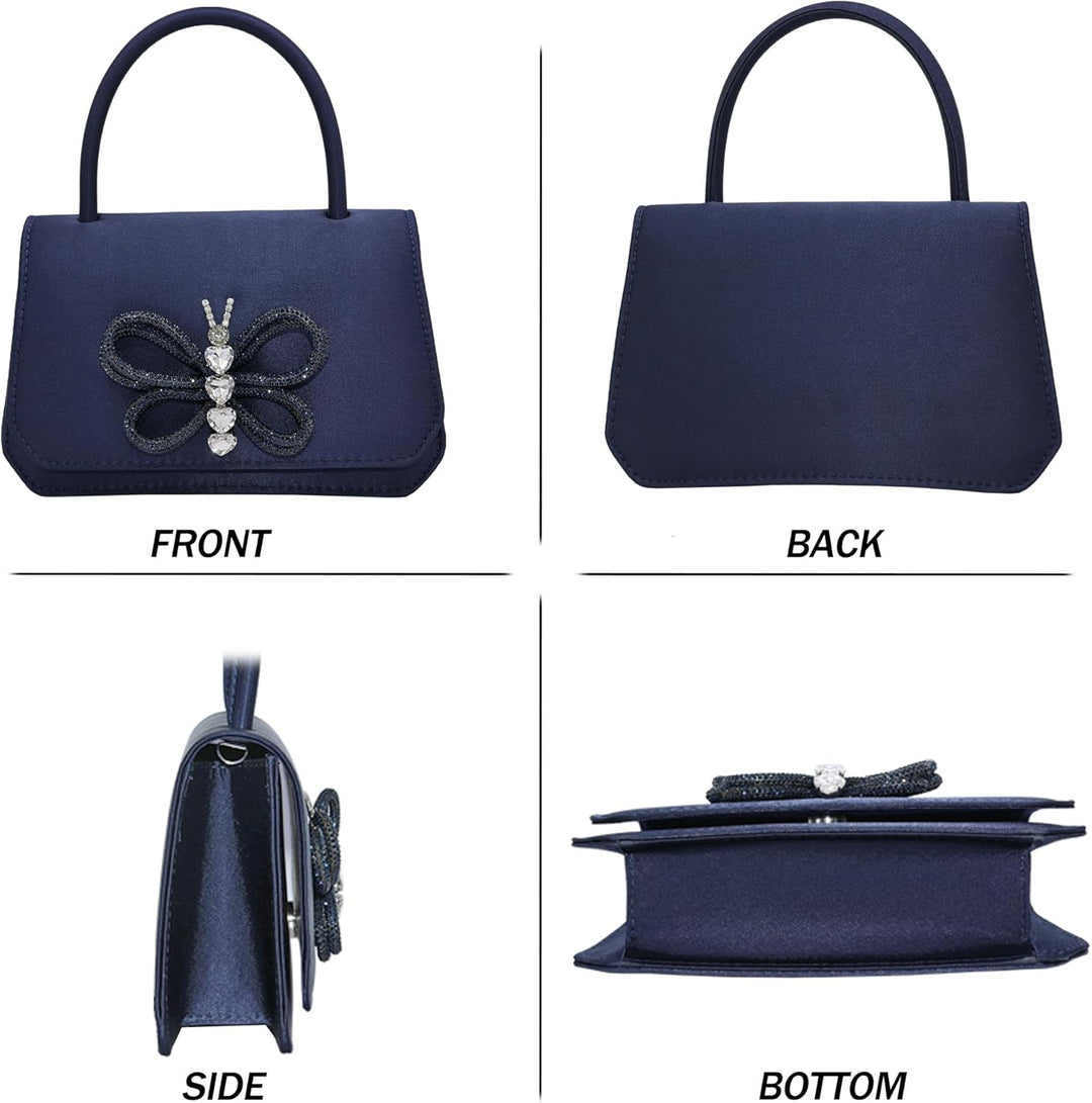 Milisente Clutch Damen Kunstlackleder Abendtache Für Hochzeit Klein Clutches Handtasche Mit Schulter