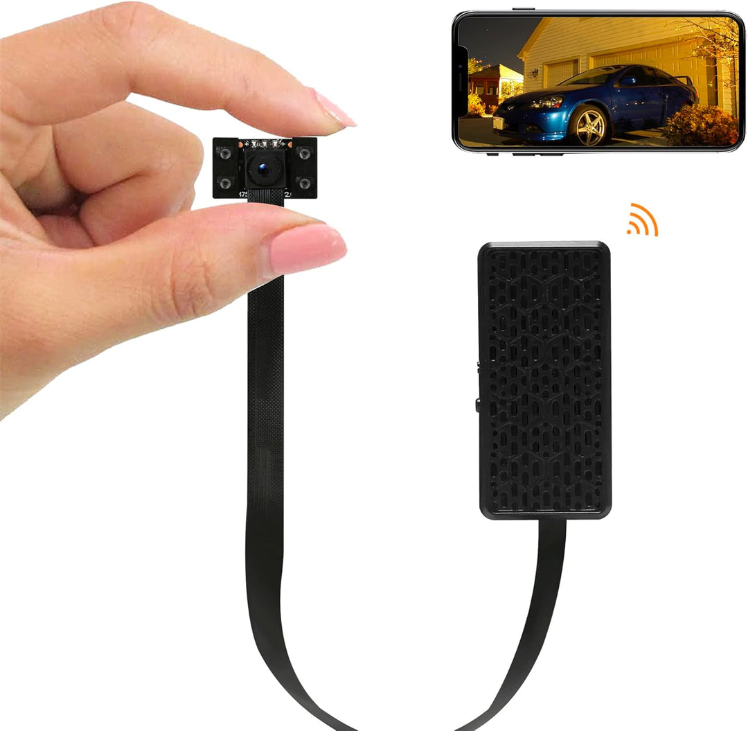 WIWACAM Mini Kamera WLAN, 2600mAh Akku, 4K Ultra HD Kleine Überwachungskamera Innen mit APP, WiFi Üb