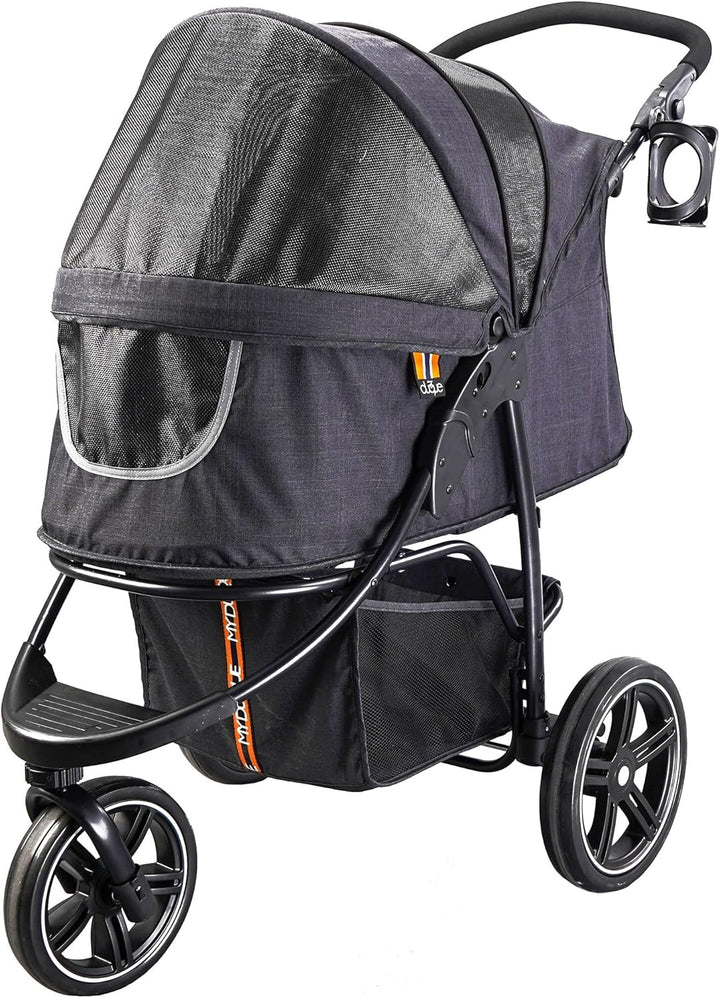 My Duque Cooper - Hundewagen & Haustier Buggy bis 32 kg mit Ablagekorb für Einkäufe, einfach faltbar