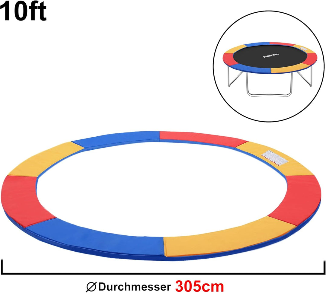 YUENFONG Trampolin Randabdeckung Ø 244cm 305cm 366cm PVC PE für Trampolin UV-beständig Reissfest Bla