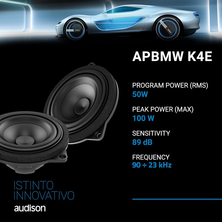 Audison APBMW K4E 2-Wege Frontsystem kompatibel mit BMW
