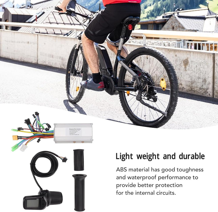 BuyWeek Elektrofahrrad Brushless Motor Controller Kit, 36V 48V 60V 1000W 38A 3 Modus Sinuswelle Cont