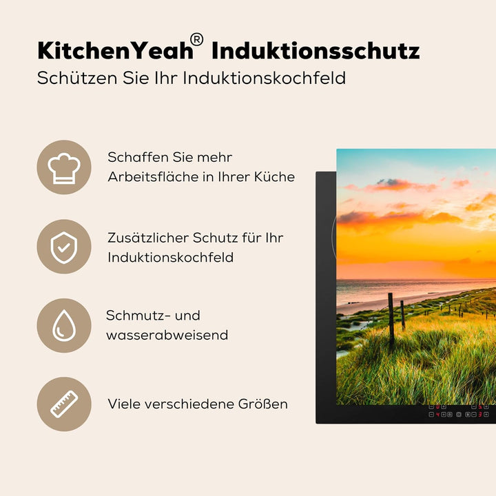 Herdabdeckplatte Einteilig Herdabdeckung Abdeckplatte für Ceranfeld Abdeckung Induktionskochfeld Auf