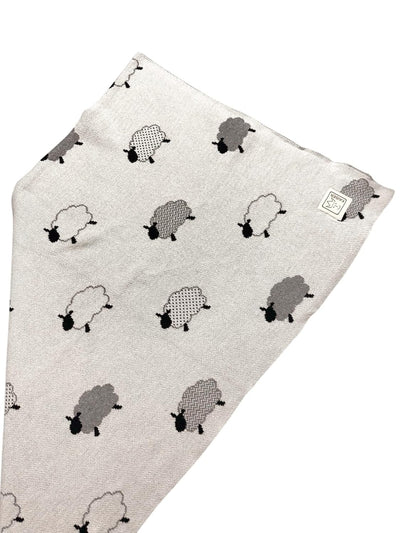 KAISER 65213 SHEEP - Babydecke Strick 100% Bio Baumwolle (kbA), atmungsaktive Babydecke, Ganzjährig,