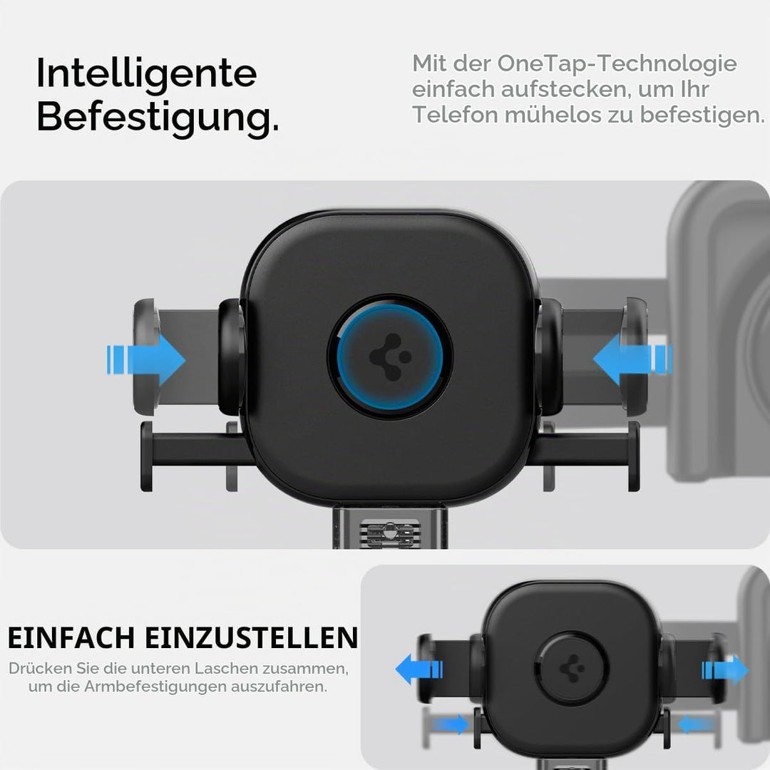 Spigen Tesla Model Y(~Juniper 2026)/3(~Highland 2026)/S/X Universal Handyhalterung【Montage ohne Kleb