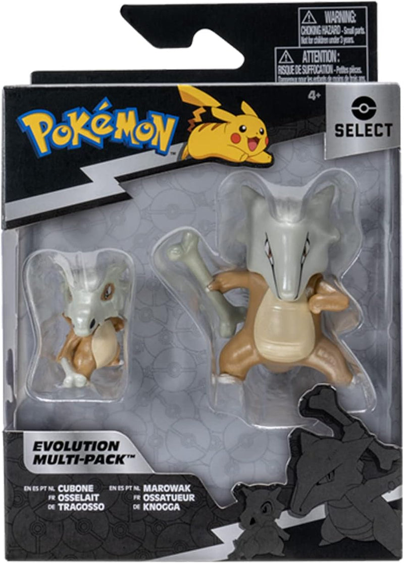 BANDAI - Pokémon – Entwicklungspaket Knochenbein & Knochen – Figur Knochenbein 5 cm + Figur Knochen