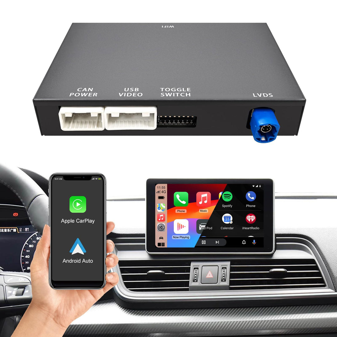 EZoneTronics Wireless CarPlay & Android Auto Retrofit Kit Decoder für Audi A4/A5/A6/A7/Q2L/Q5L/Q7 20