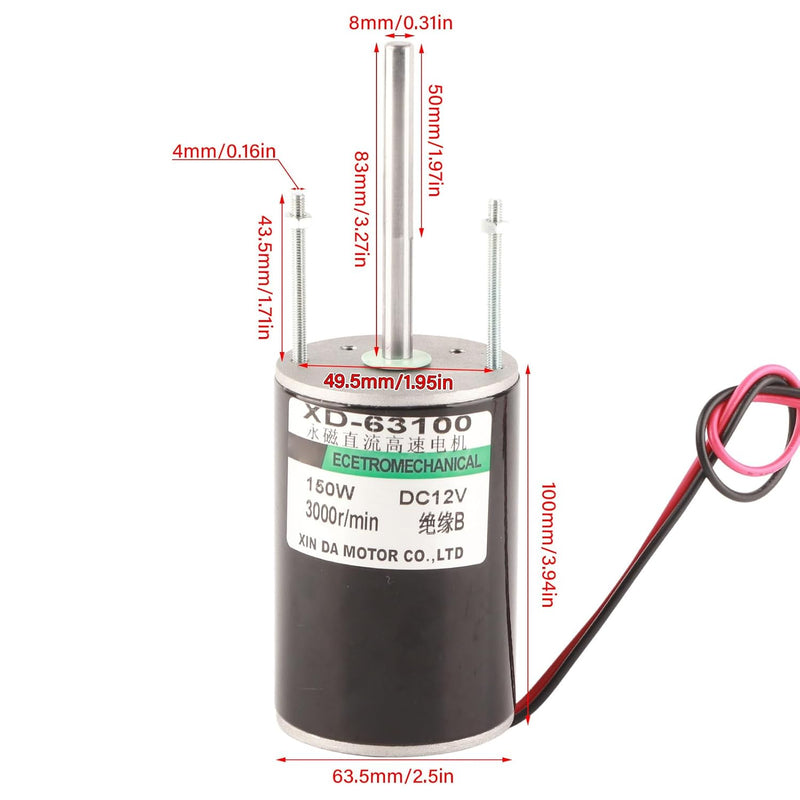 12/24 V Elektrische Getriebemotor , Industrielle Automatisierung Motoren für den stationären Einsatz