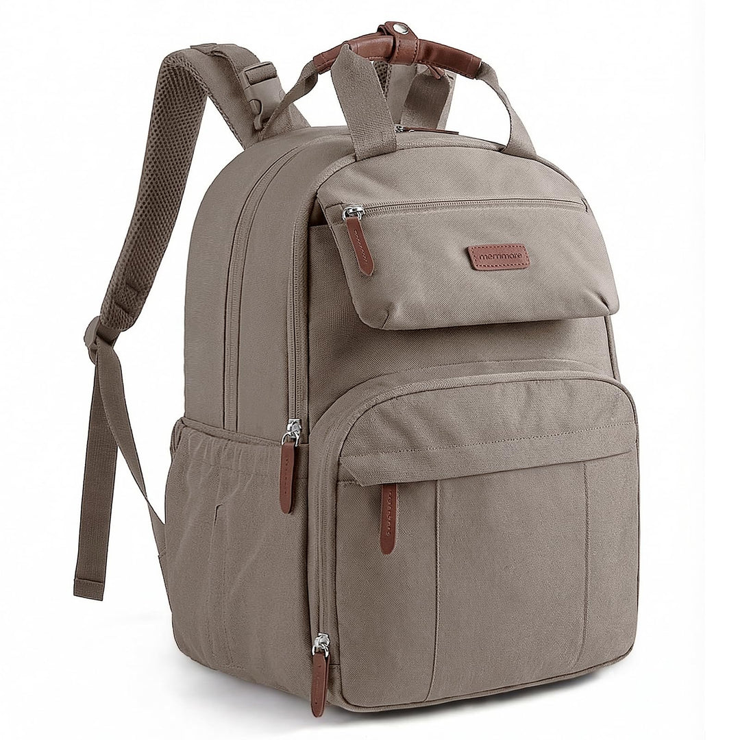 mommore Wickelrucksack, grosse, erweiterbare Wickeltasche für 2 Kinder/Zwillinge, strapazierfähige B