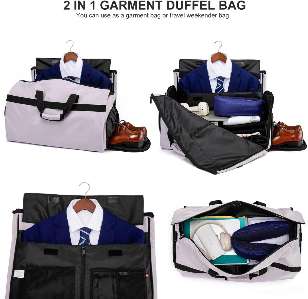 Anzugtasche Kleidersack Reisetasche Herren für 3 Anzüge, Anzughülle Handgepäck mit Abnehmbarer Schul