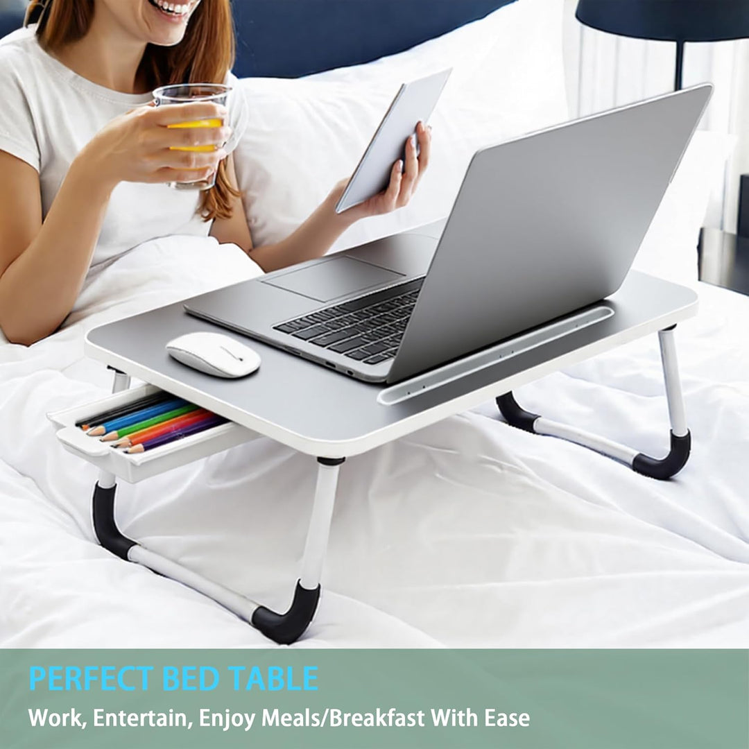 Laptop Bed Desk - Small Laptoptisch für Frühstück im Bett, Arbeitszimmer, Büroarbeit, Gaming, Schrei
