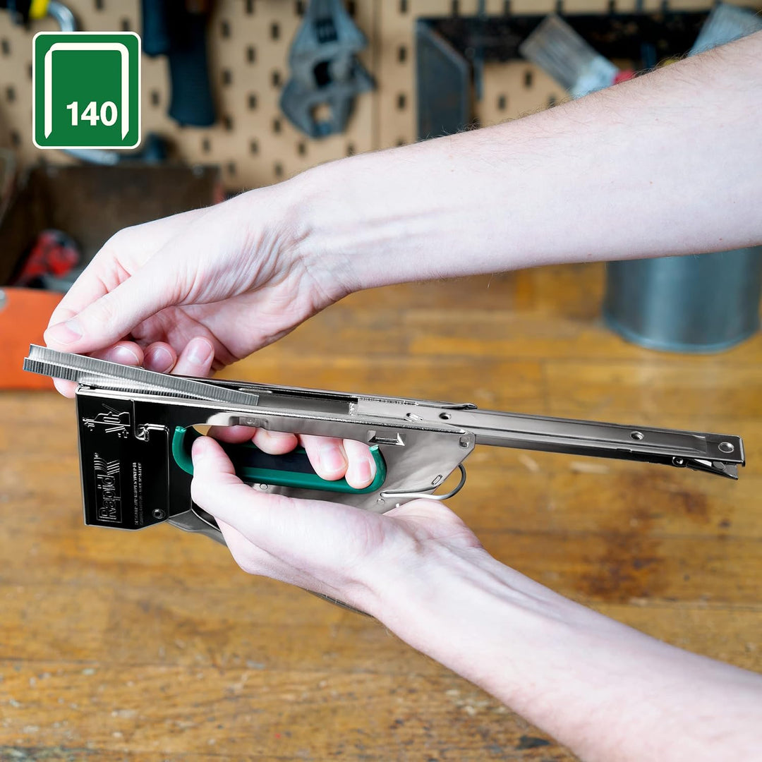 Rapid Handtacker R14, Tacker für Holz und Folien, Kompakt, Komplett aus Stahl, für Klammern Typ 140,