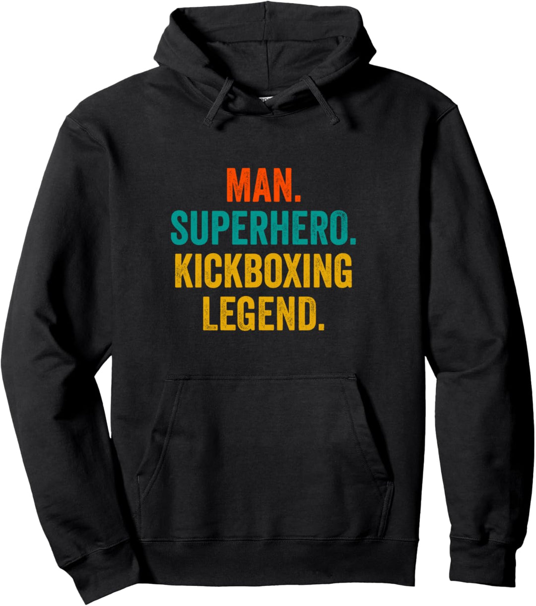 Man Superheld Kickboxen Legend Kickboxer Lustiges Kickboxen Pullover Hoodie