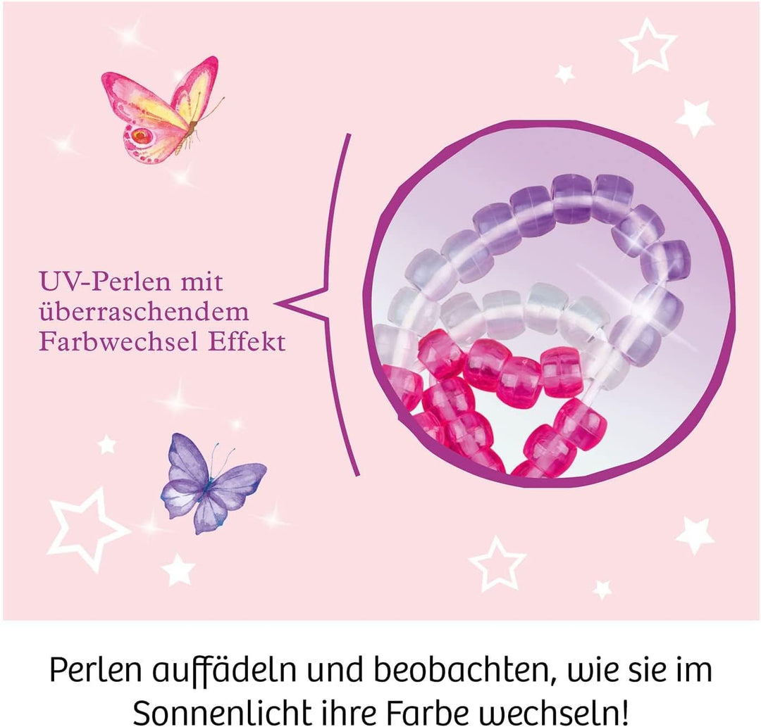 Kosmos 658144 Perlen-Fee, mit farbwechselnden UV-Perlen, Basteln und Experimentieren in einem, Exper