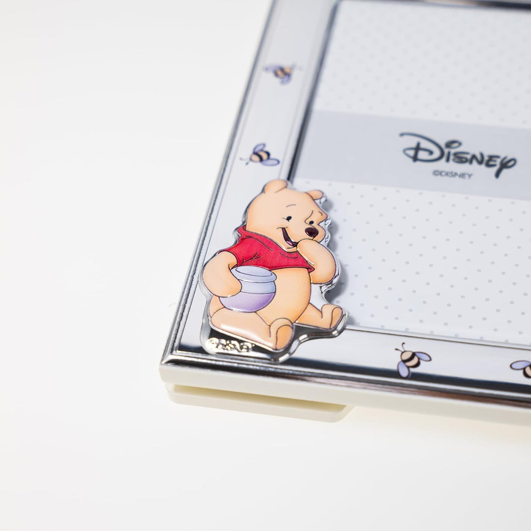 VALENTI & CO. – Disney Baby – Winnie Puuh Bilderrahmen aus Silber für Kinder, Geschenkidee für Taufe