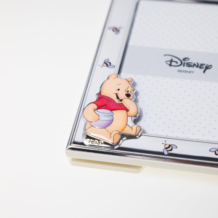 VALENTI & CO. – Disney Baby – Winnie Puuh Bilderrahmen aus Silber für Kinder, Geschenkidee für Taufe