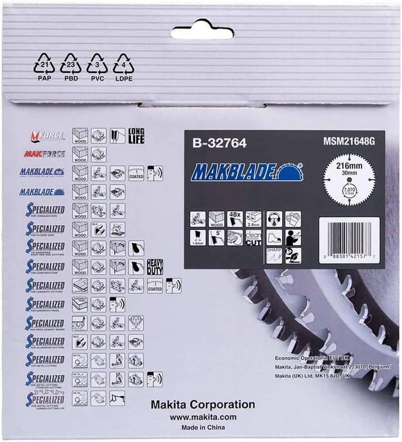 Makita Makblade Saegeblatt, 216 x 30 mm, 48Z, B-32764