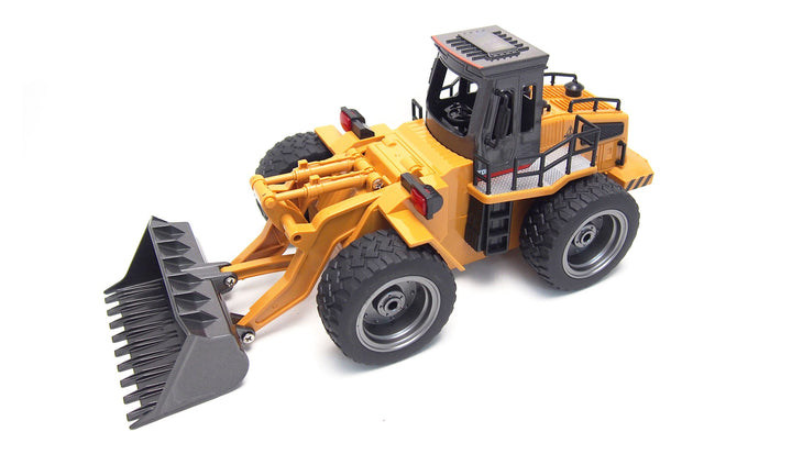 Amewi 22304 Scale, 2,4GHz, Radlader mit Metall-Ladeschaufel, 1:18, Gelb