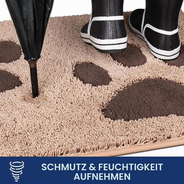 FCSDETAIL Schmutzfangmatte waschbar 80 x 120 cm, Fussmatte Innen, absorbierend Fussmatte, rutschfest
