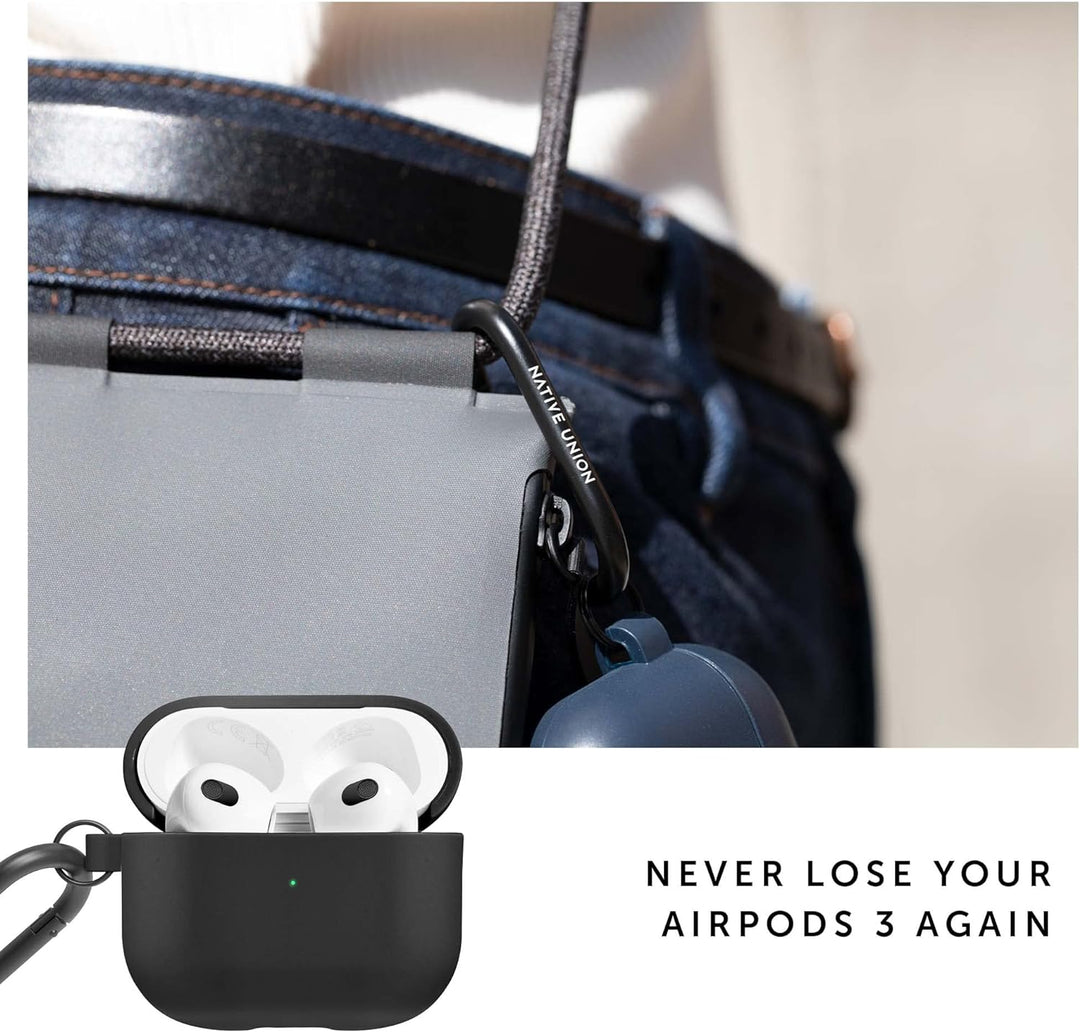 Native Union Roam Hülle für AirPods (Gen 3) – Glatte, minimalistische Hülle mit Clip – Kompatibel mi