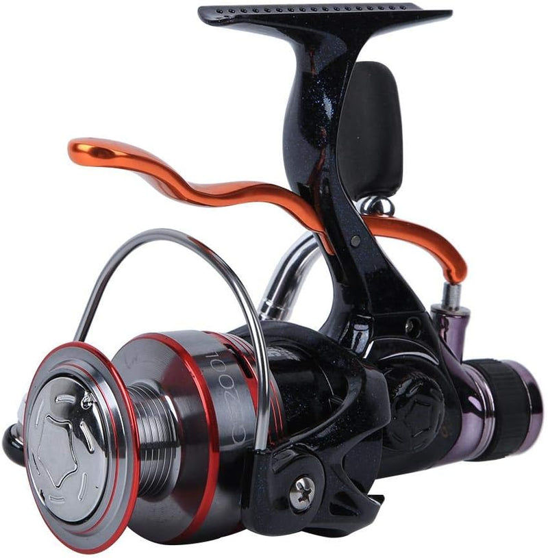 Spinning Angelrolle, Sea Fishing Reel mit Metallspule und 6 Lagern für das Bootfischen mit Bremsentl